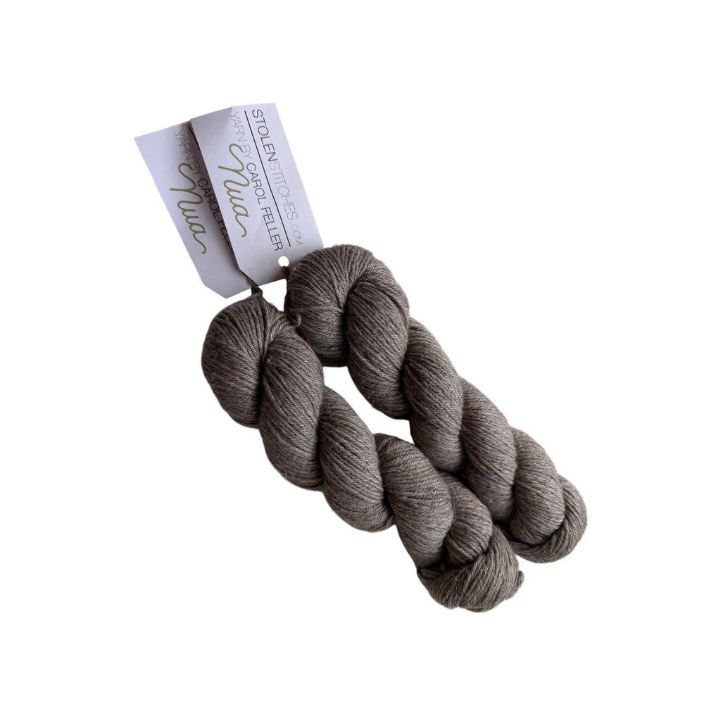 New Stolen Stitches Nua Sport Yarn Taupe Merino Yak Lot of TWO Skeins